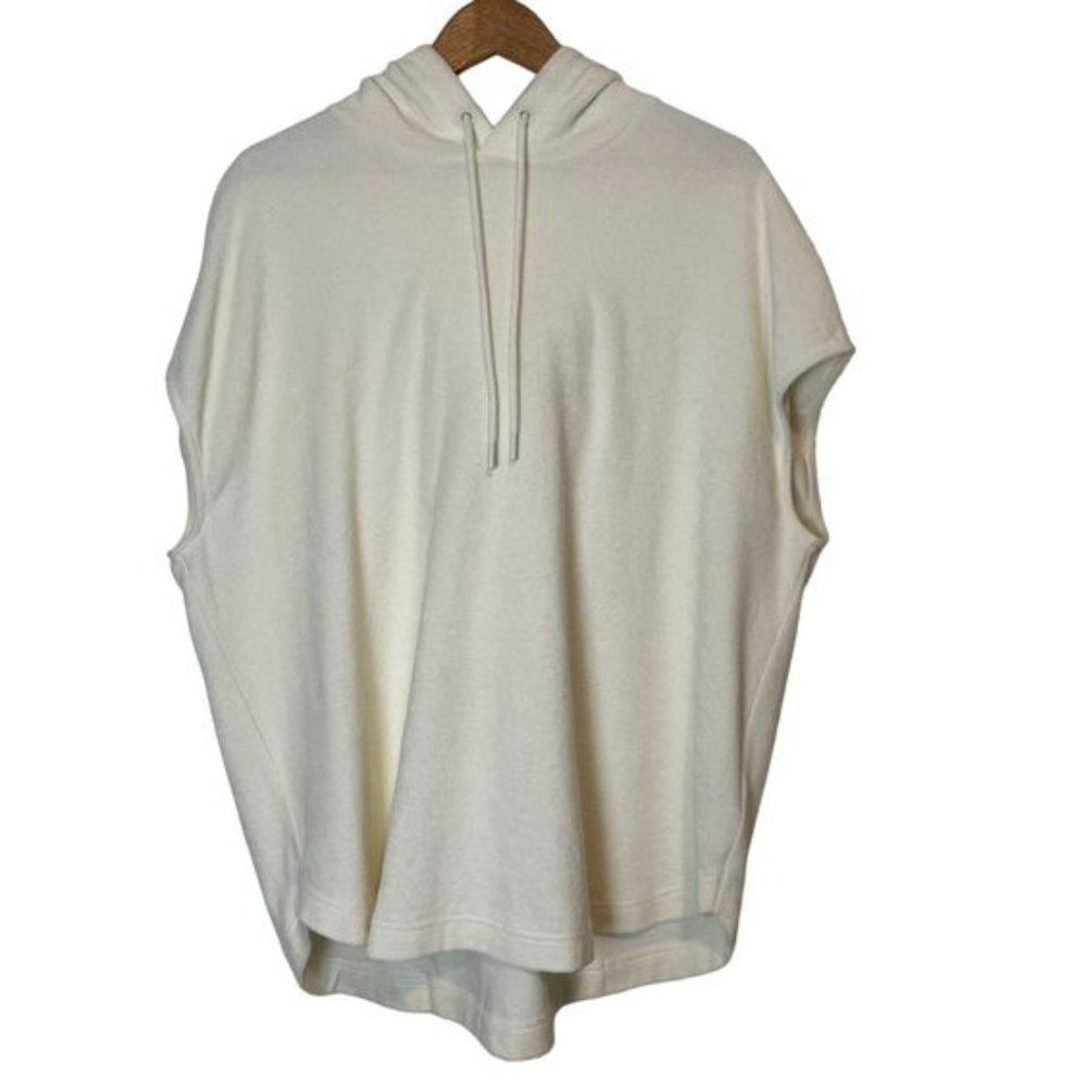 NWT COS white sleeveless terry hoodie - organic cotton